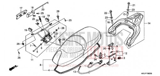 SIEGE/PORTE-BAGAGE ARRIERE FES125AB de 2011